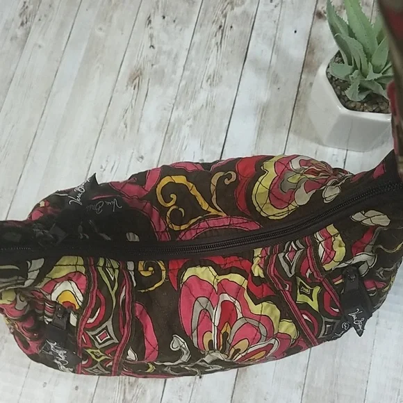 Vera Bradley, Coral Brown and white tote. - Picture 2 of 6